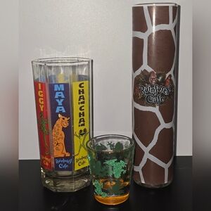 Rainforest Cafe Glassware Set